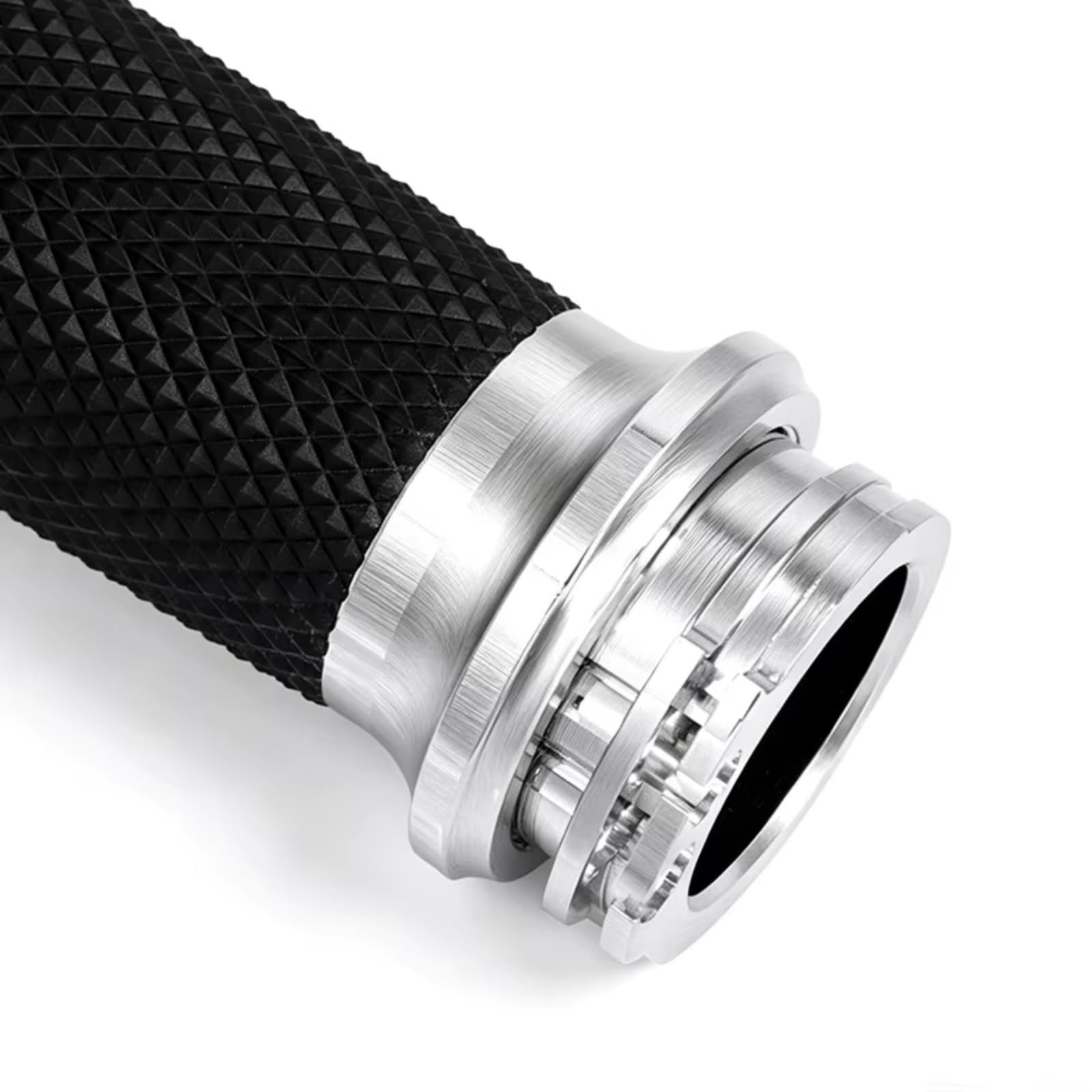 Funda Agarre Motocicleta Mangas Antivibración Para Touring 1996-2007 Fundas manillar motocicleta | Cubierta de agarre para manillar de motocicleta, mangas antivibración, 1 pulgada, 25mm(Silver)