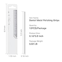 Vista 3 de Annhua Tira de lijado de dientes de grano medio de 0.157 in, tiras de lijado dental con partículas uniformes, tiras abrasivas dentales reutilizables