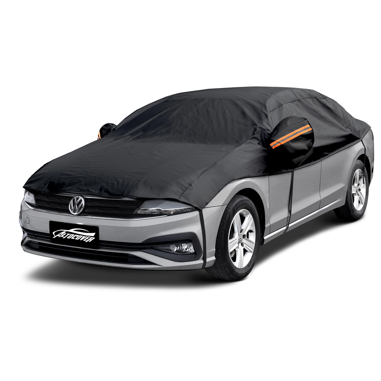 Half Car Cover Top Hail Protector Car Cover with Cotton Liner Sunroof Windshield Cover for Ice and Snow