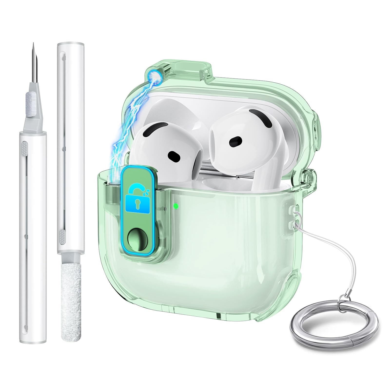 Amazon | HEIGKOIK AirPods 第4世代 ケース ロック付き マグネット式