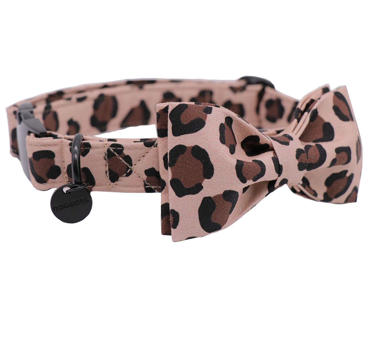 Collier Pour Chien à Carreaux Multicolore Avec Nœud – Taille Moyenne (13 à 18 Cm)