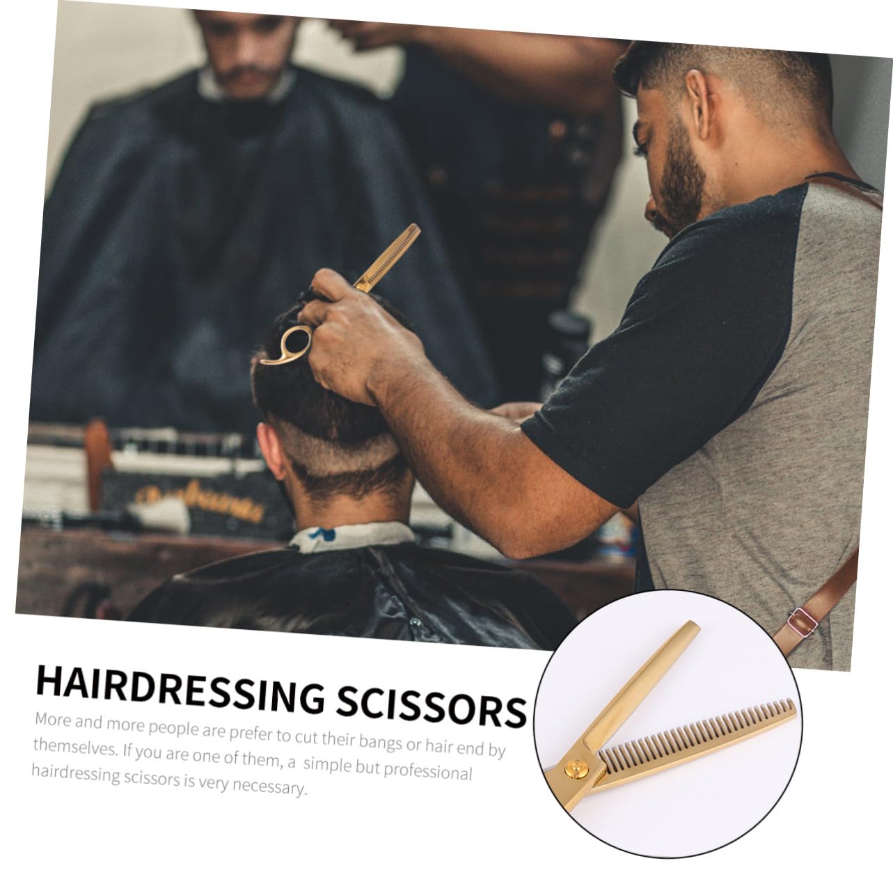 Juego de Tijeras Antióxido para Cortar el Pelo de Acero Inoxidable 6 Pulgadas 2 Piezas para Uso en Barbería y Hogar
