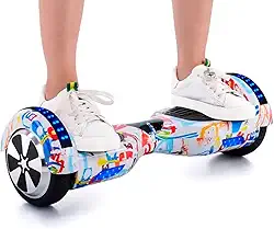 Hoverboard Skate Elétrico 6.5" com Led e Bluetooth Original Brinovar (Grafite)