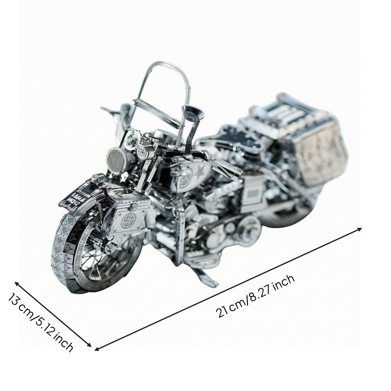 Puzzle della costruzione del motociclo dell'Assemblea di fai da te con le lamiere del taglio di precisione e lo stile geometrico per i collettori adatti