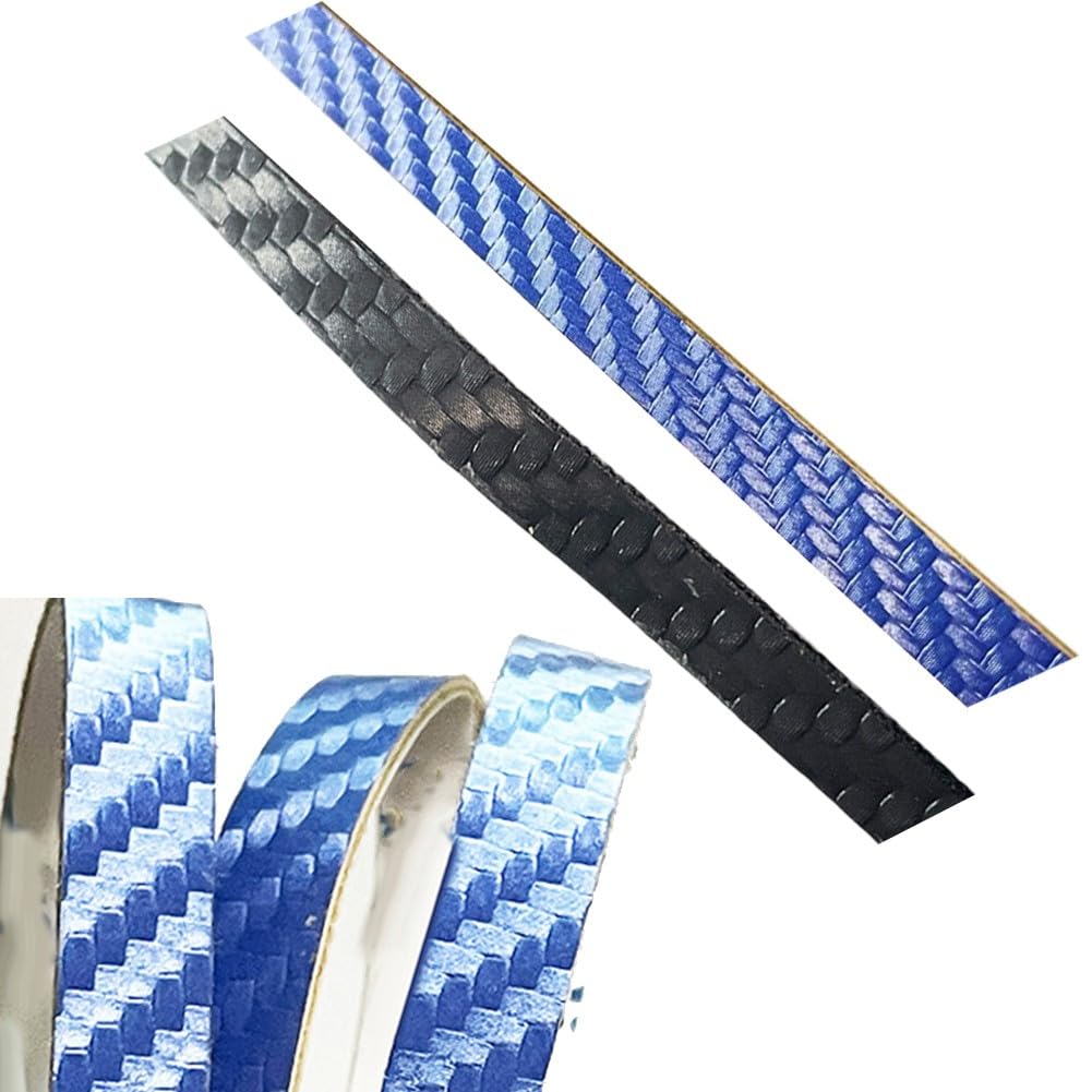 10 cintas protectoras de poliuretano para raquetas de tenis de mesa, resistentes al desgarro, protección contra daños por colisión, fácil instalación, 42 cm de largo, 0,6 cm de ancho