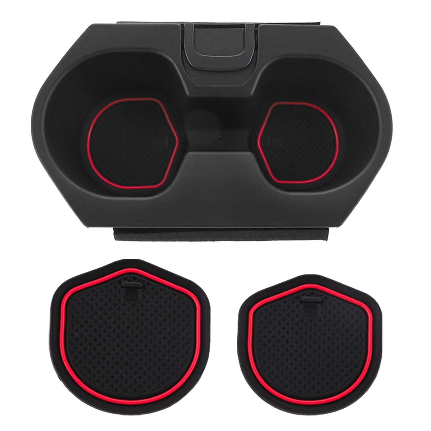 VKVXCLON Cup Holder Insert, Compatible with Honda Civic Cup Holder 2016-2021 Lx Ex Si Sport Hatchback Center Console Drink Bottle Holder Insert 83446-