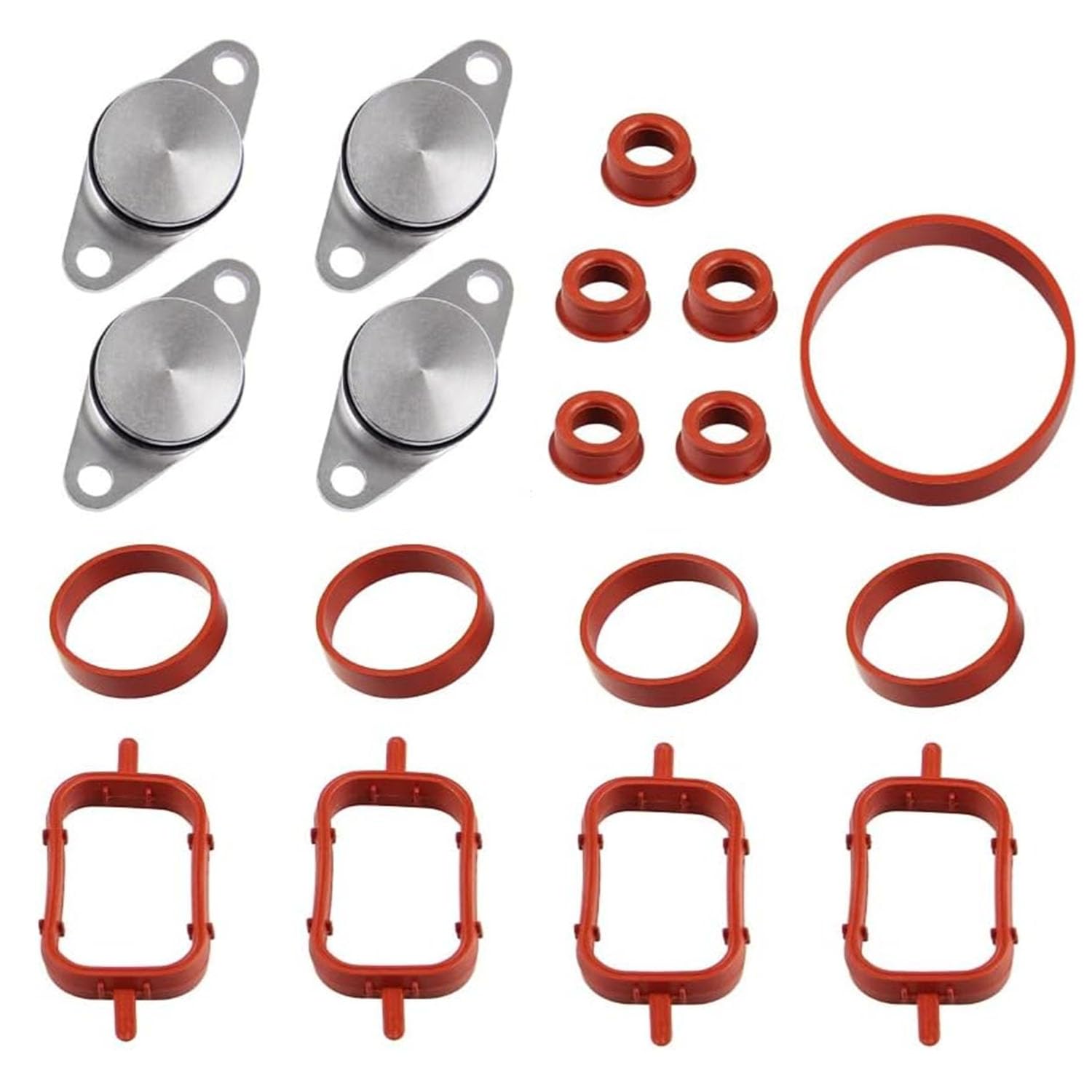 4 x 22 mm Kit di rimozione valvole di aspirazione guarnizione collettore aspirazione 11612245439 per E87 E46 E90 E91 E92 E93 E39 E60 E83 E53