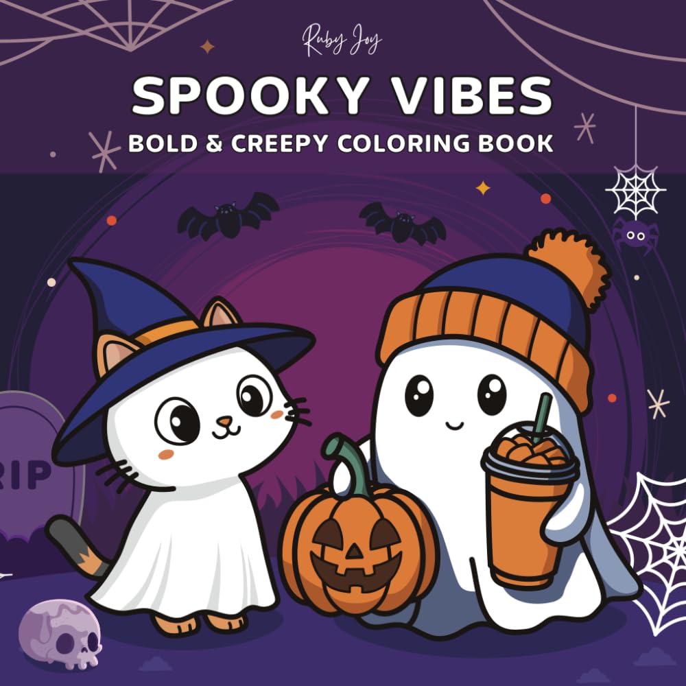Spooky Vibes: Bold & Creepy Coloring Book
