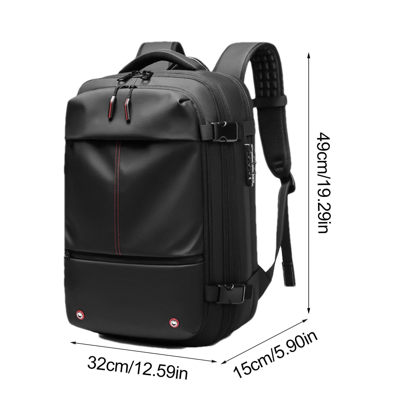 Mochila Air Vacuum de 60 litros expandible con compartimento para computadora, impermeable, embalaje al vacío, separación seca y húmeda para hombres, mujeres, negocios, aventura al aire libre