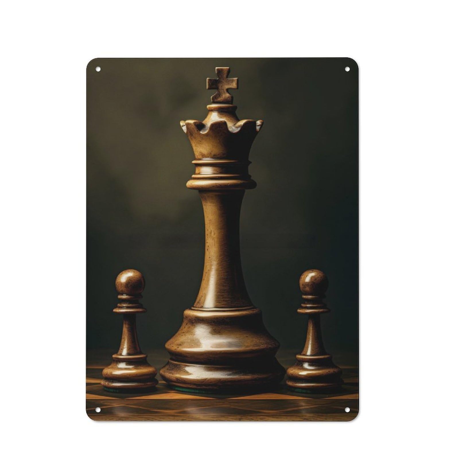 Junmoney Game Chess Retro Printed Metal Sign 40X30cm For Garage Or Workshop, For Garage, Workshop And Man Cave Decoration