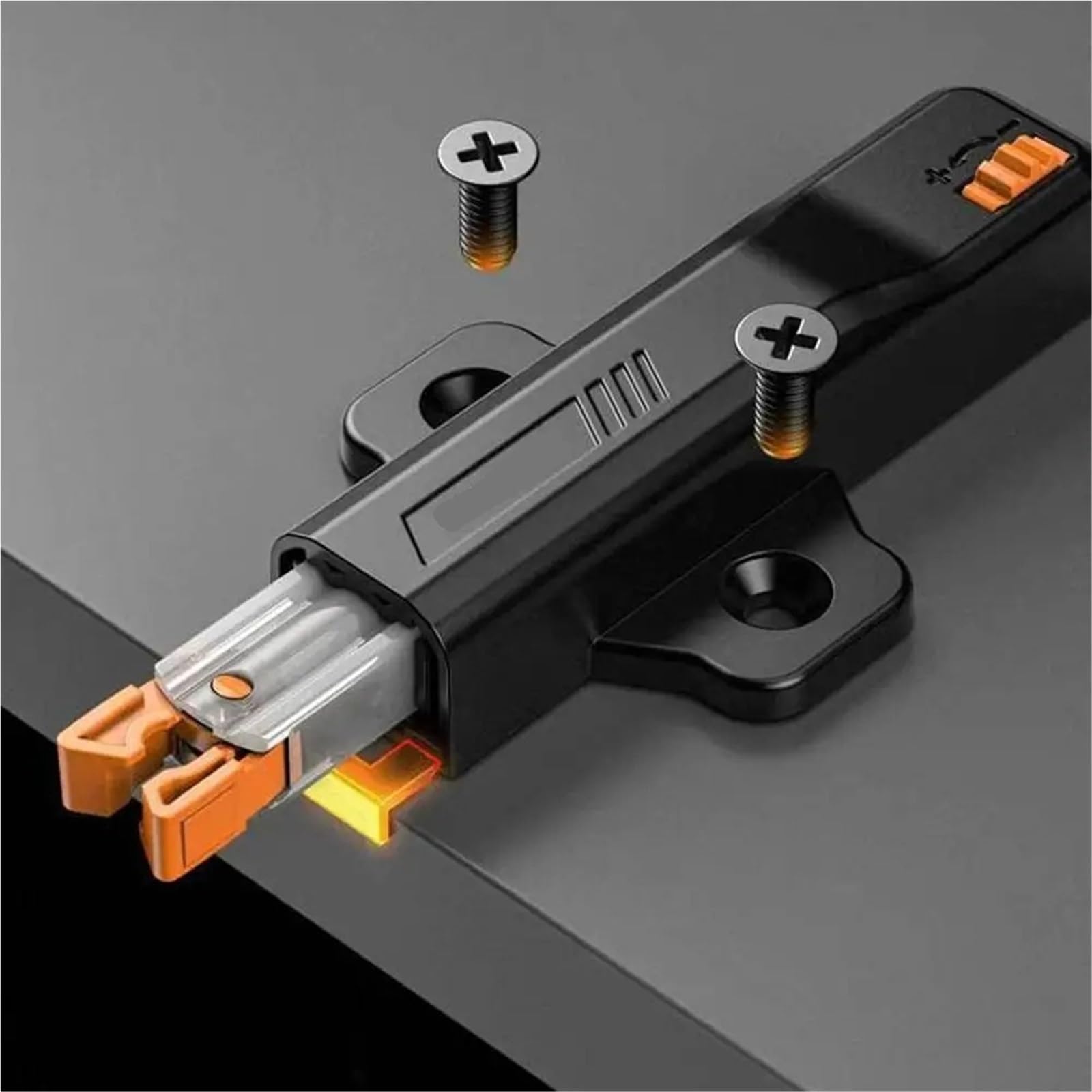 12 accessori hardware for la casa Pressione for aprire Touch Latch Porta del cassetto Stop Smorzatore Buffer per Porta nascosta, Armadi(Black)