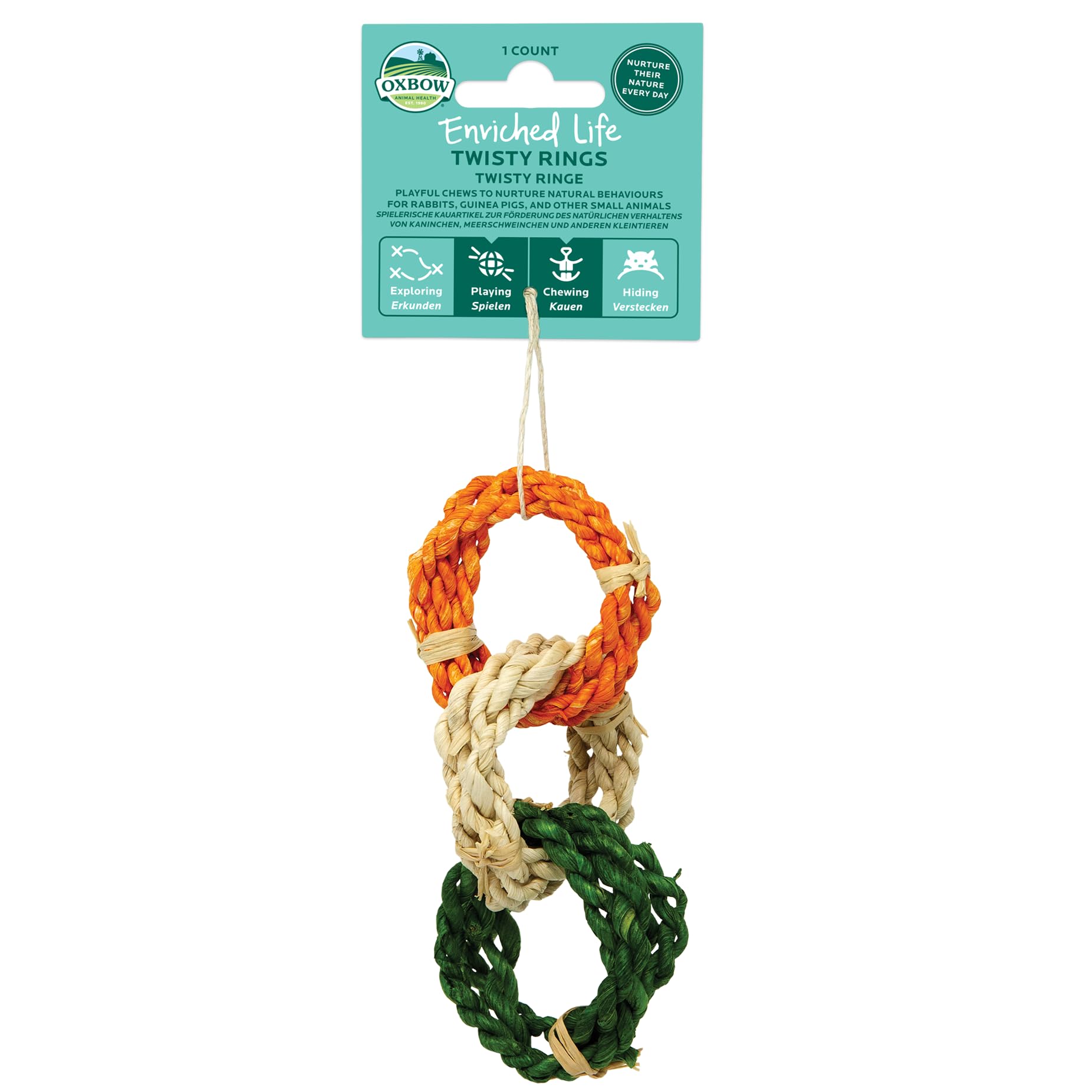 Oxbow Enriched Life Carota Croccante - Giocattoli per Conigli, Porcellini d'India, Criceti, Ratti - 5