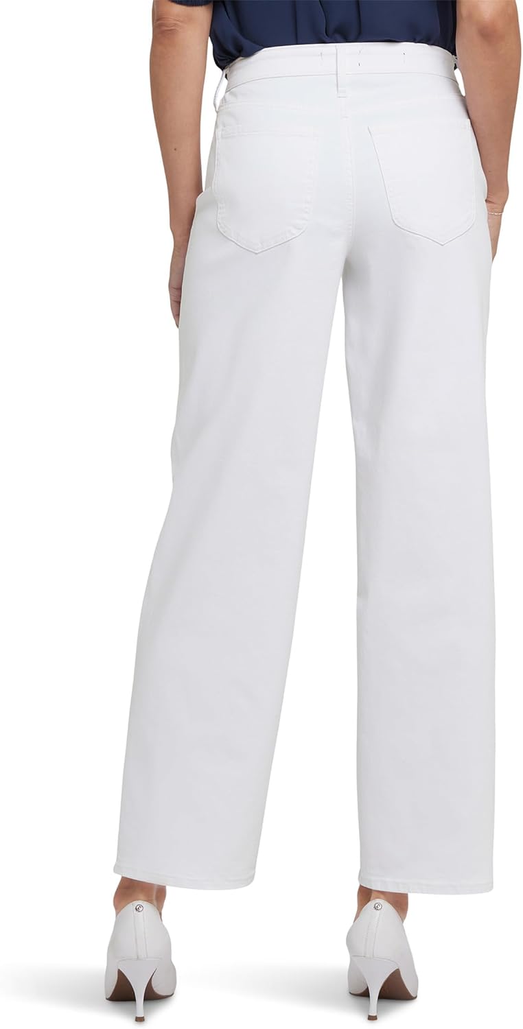 NYDJ Womens Jemma Barrel Jeans in Optic White - Image 2
