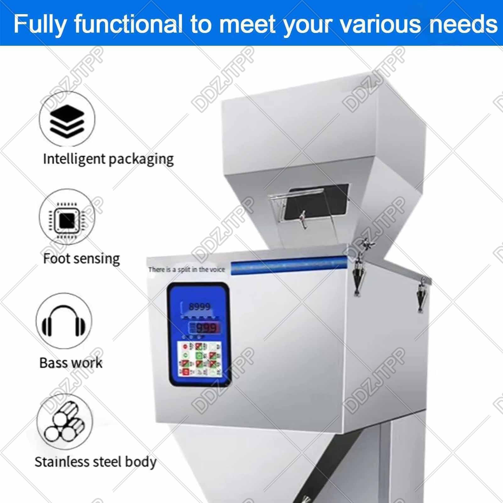 Automatische Pulver Abfüllmaschine 200W 10-3000g Mikrocomputergesteuerte Verpackungsmaschine