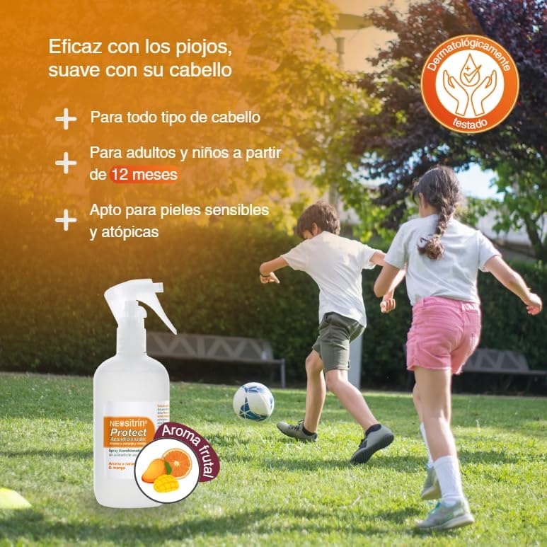 Neositrin, Protect Spray Acondicionador, Protección Diaria Contra Piojos, Desenreda sin Aclarado, Aroma Frutal, A partir de 1 Año, 200ml — view 6