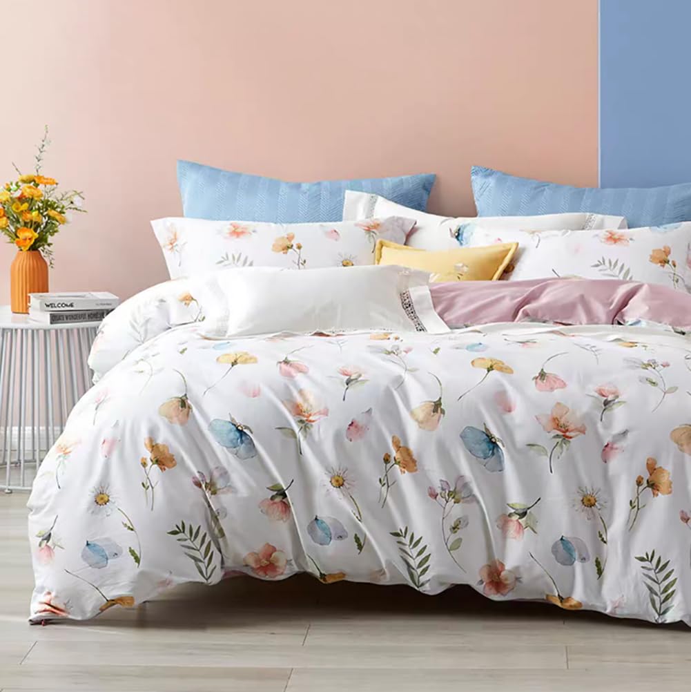 Nayoroom Bettwäsche Herzen Muster Bettbezug Microfaser Bettwäsche Set und Kissenbezug 80x80cm