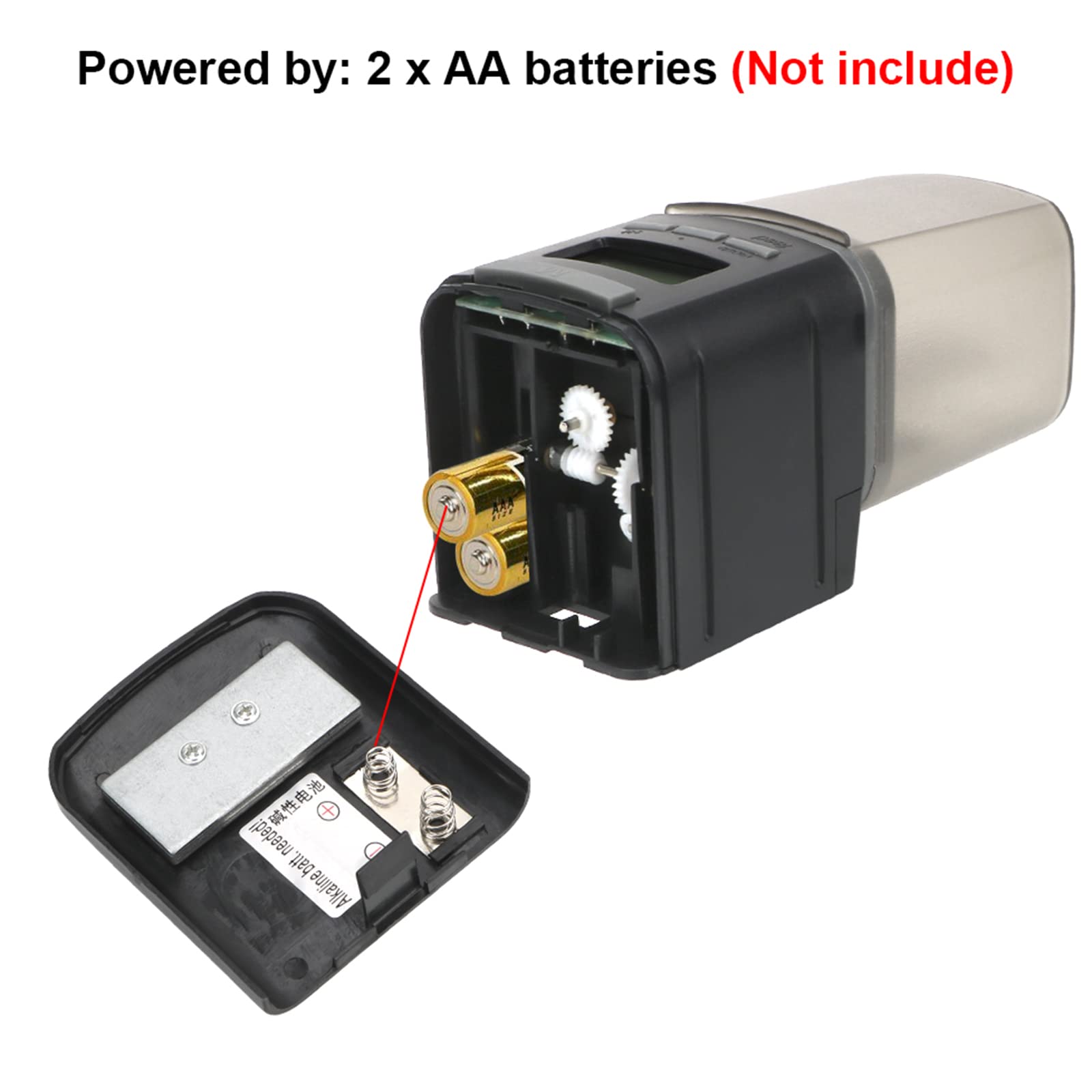 Alimentador Automático De Pescado, Dispensador De Comida para Peces con Pantalla LCD Y El Tiempo De Alimentación Configuración para Acuarios, Tanques De Tortugas Y Peceras
