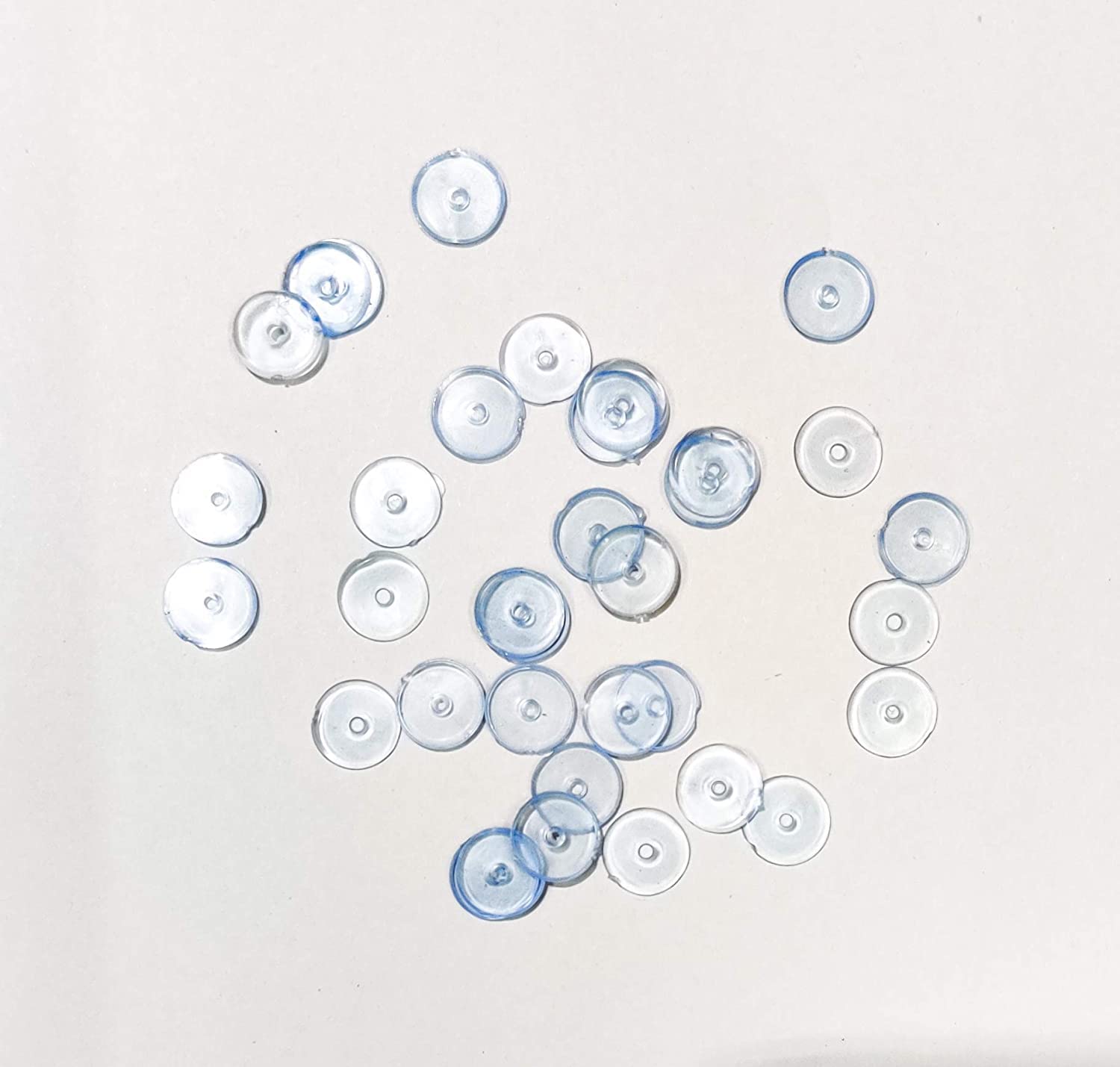 Hopea Jewels (200 Pcs Approx) Soft Ear Silicone Buttons for Earrings | Earrings Stopper Back Button (Premium)