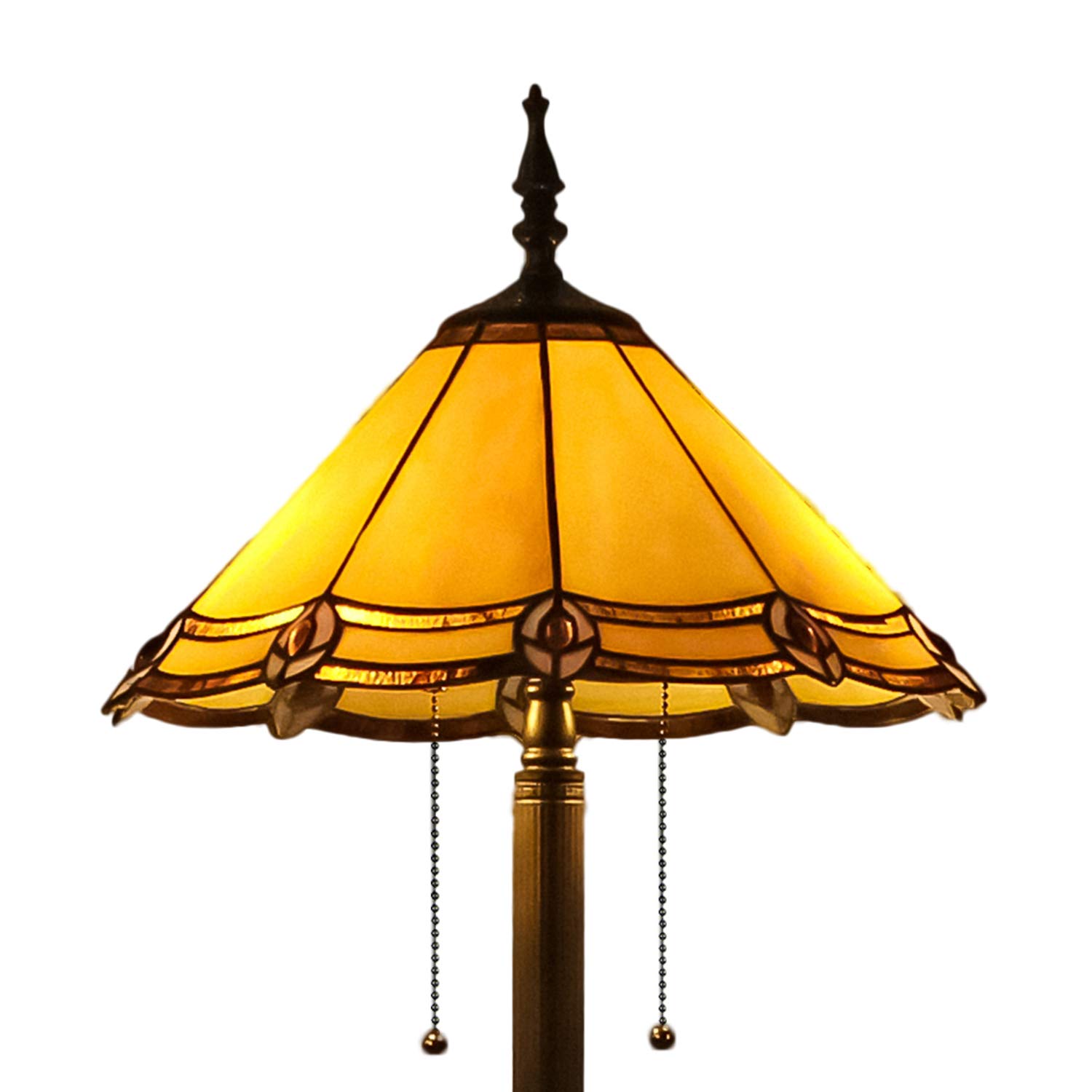 Buy GlassMyth Lighting Tiffany Floor Lamp W16H66 Inch Vintage Peacock