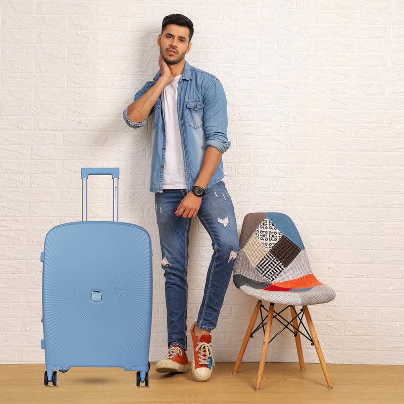 Image of Polo Class 2Pc Set Trolley Bags (20 /28 inch) - Light Grey