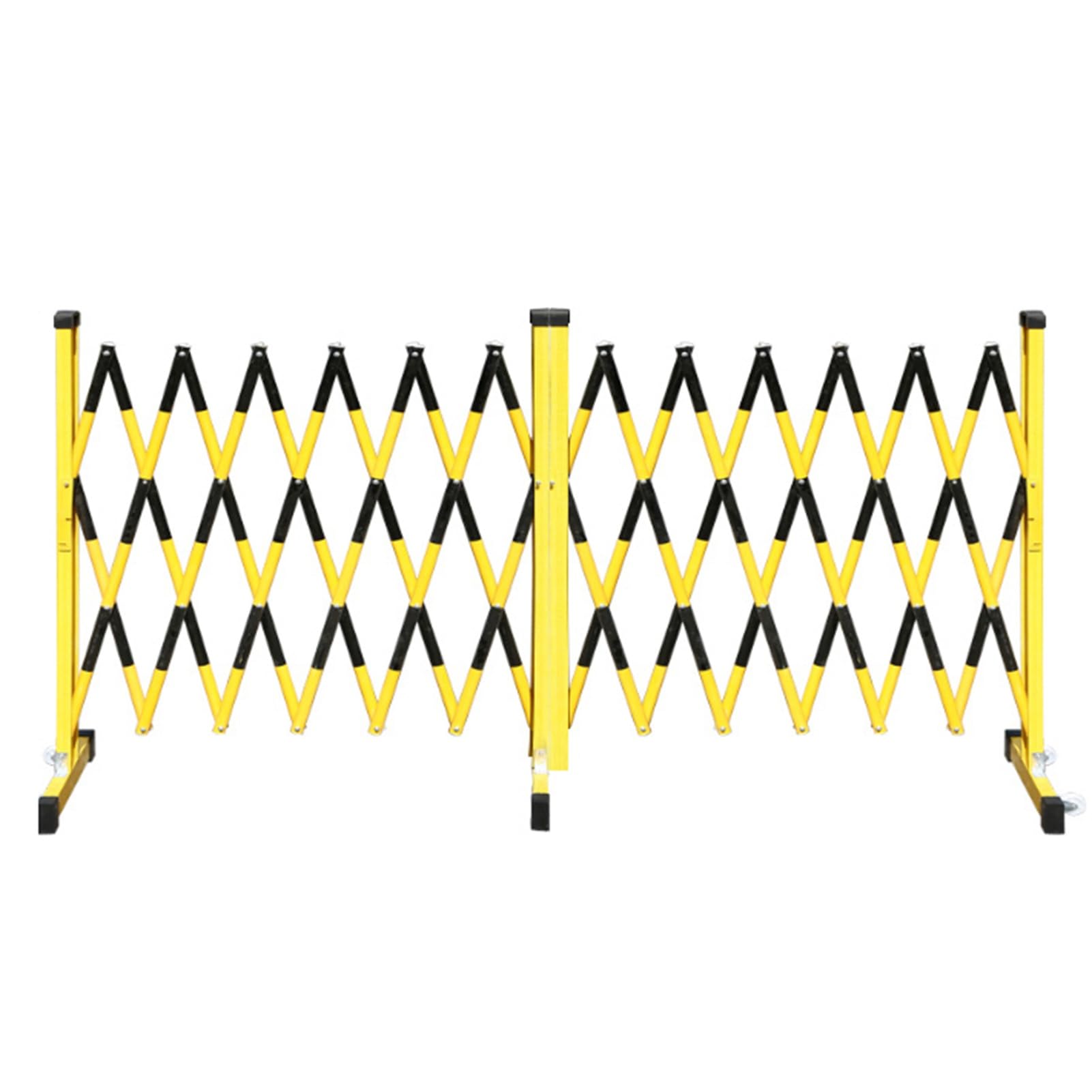 Barricada metálica Extensible, Barrera de tráfico retráctil, barandilla móvil Extensible, Barrera móvil para Garaje, Tienda y Calle, Rojo y Blanco, 1,2 x 8 m,Red+White-1.2x8m
