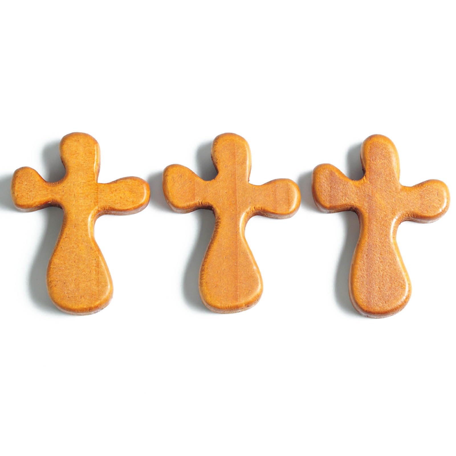 Llavero De Madera Con Cruz De Oración – Colgante Pequeño Y Portátil Para Bolsillo, Ideal Como Regalo Religioso O Decorativo