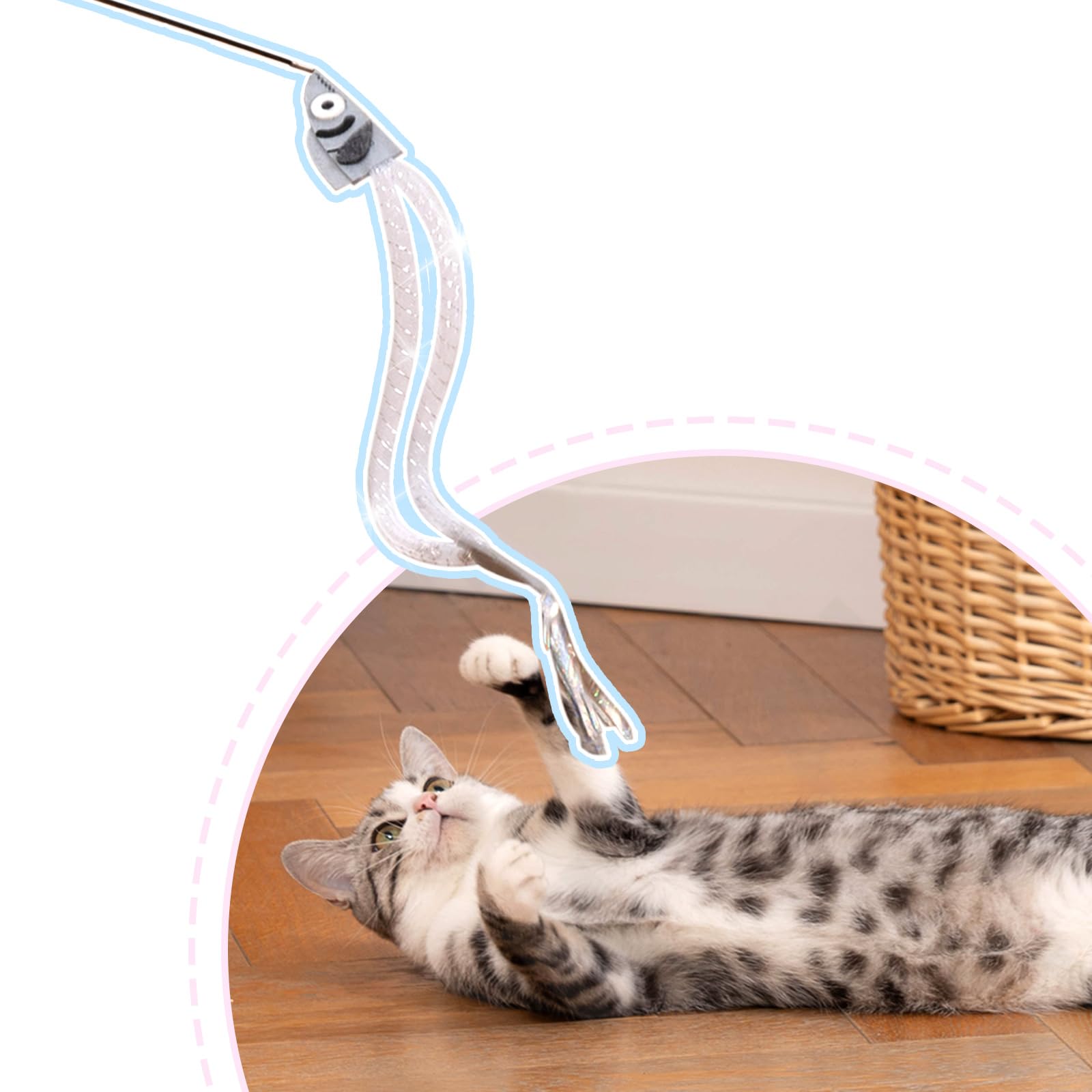 Amazon.co.jp: HOLYCAT 猫 じゃらし 猫 おもちゃ 鈴付き 一人遊び 頑丈