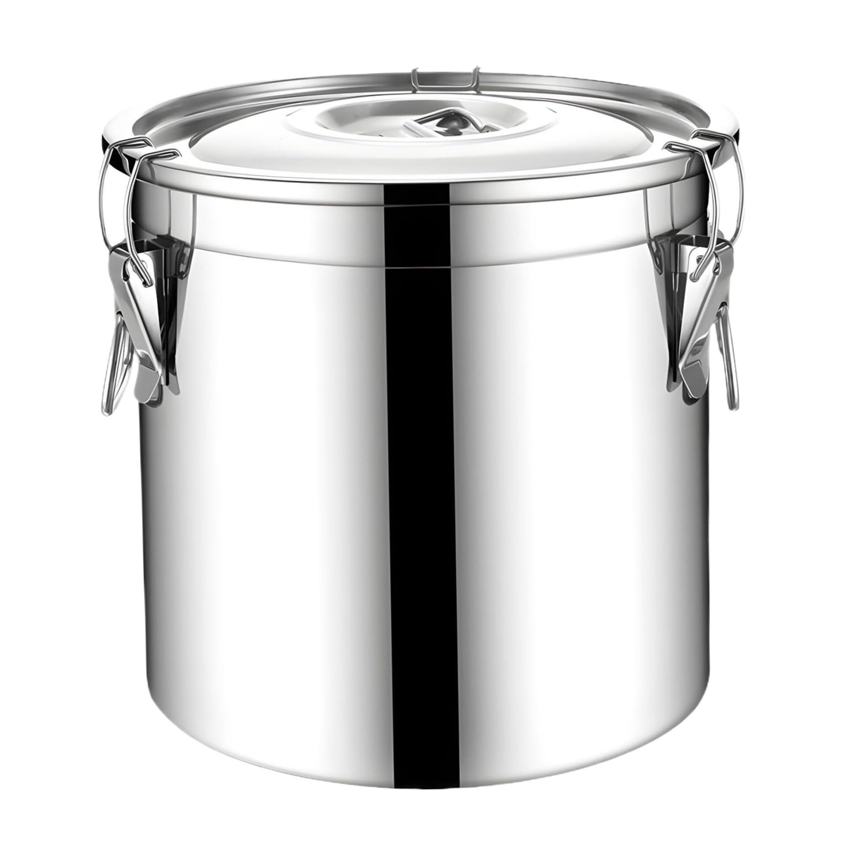 SBCGFY Food Storage Container, 6L Stainless Steel Bucket With Lid, Stainless Steel Kitchen Canister, Food Jar Storage Canister