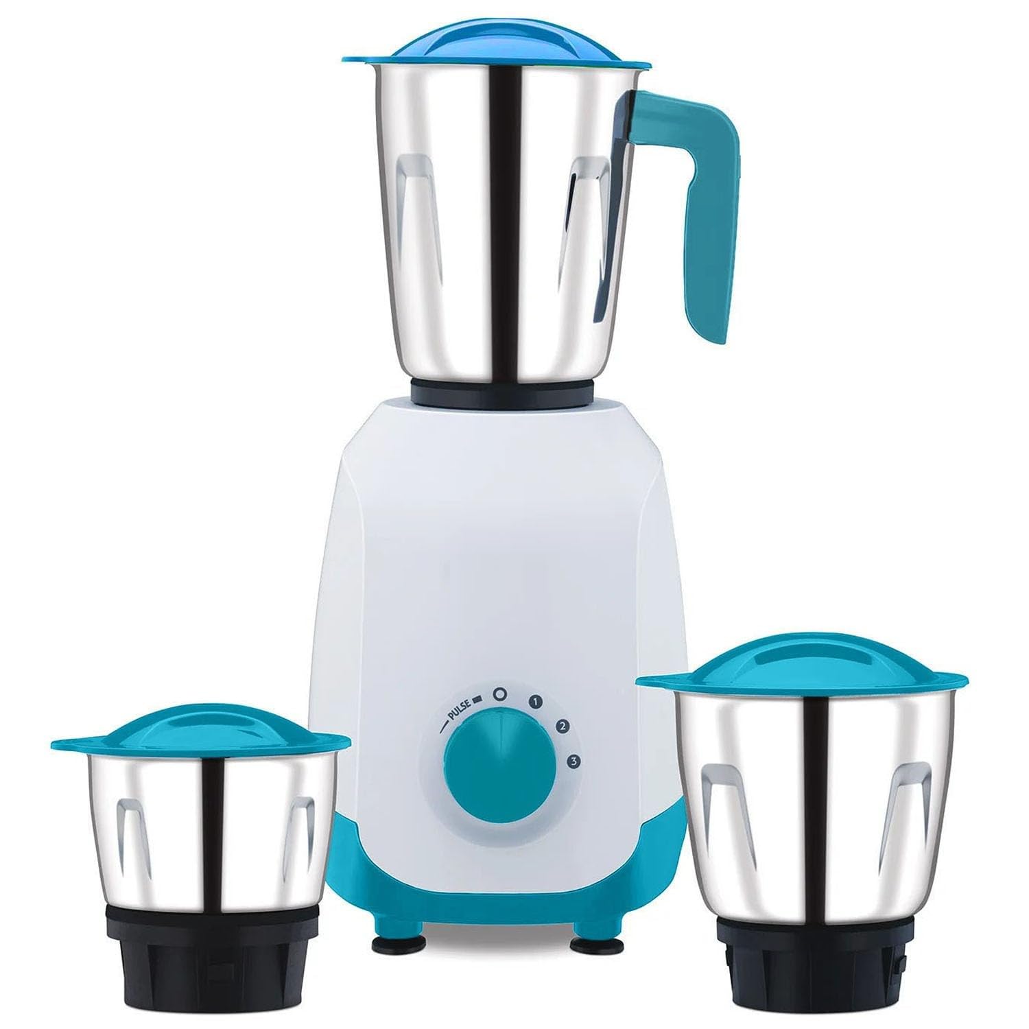 Ninja Series NOTCH 500W Mixer Grinder (410651) with 3 Stainless Steel Jars | Titan Motor | Dura Cut Lifetime Blades | Radio Knob Control | 2-in-1 Function | French Blue | 2-Year Warranty-image-22