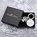 FANICE EOS Dad Keychain Present from Daughter Fathers Day for Daddy Papa Thank You Present Fathers and Daughters Never Truly Part Dad Daughter Birthday Present for Men Dad Grandfather Key Ring