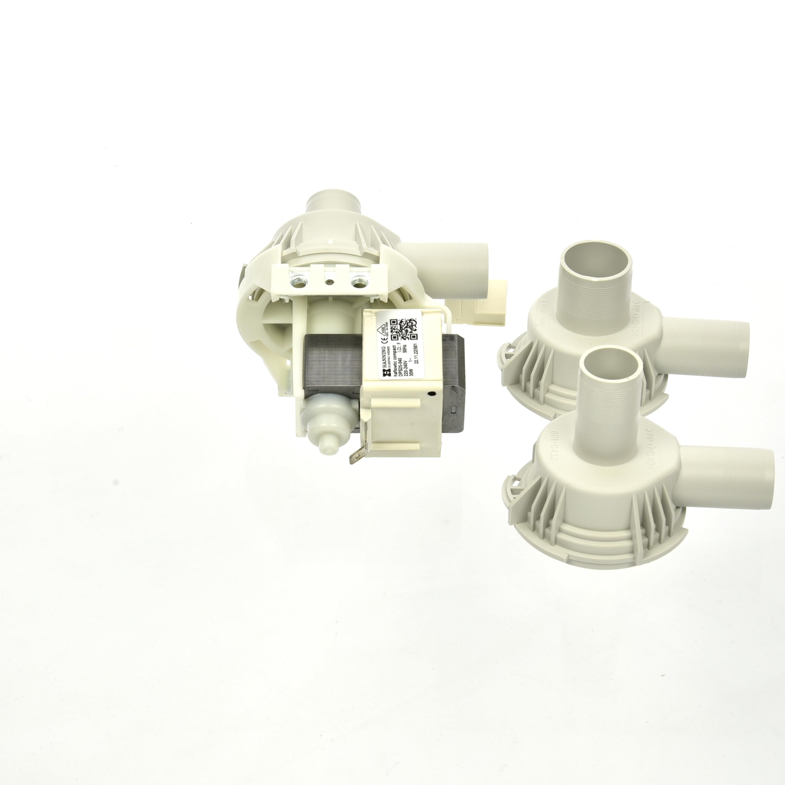 Ablaufpumpe Hanning DPS25-040 HANNING 230V 50Hz 30W für Spülmaschine Comenda FC3 FC4 FC44 LC C800 RC411 Geschirrspüler Jemi GS Kombidämpfer Convotherm OGB10 OGB20 OGS10 OGS12 OGS20 OGS6 Ausgang ø24 mm