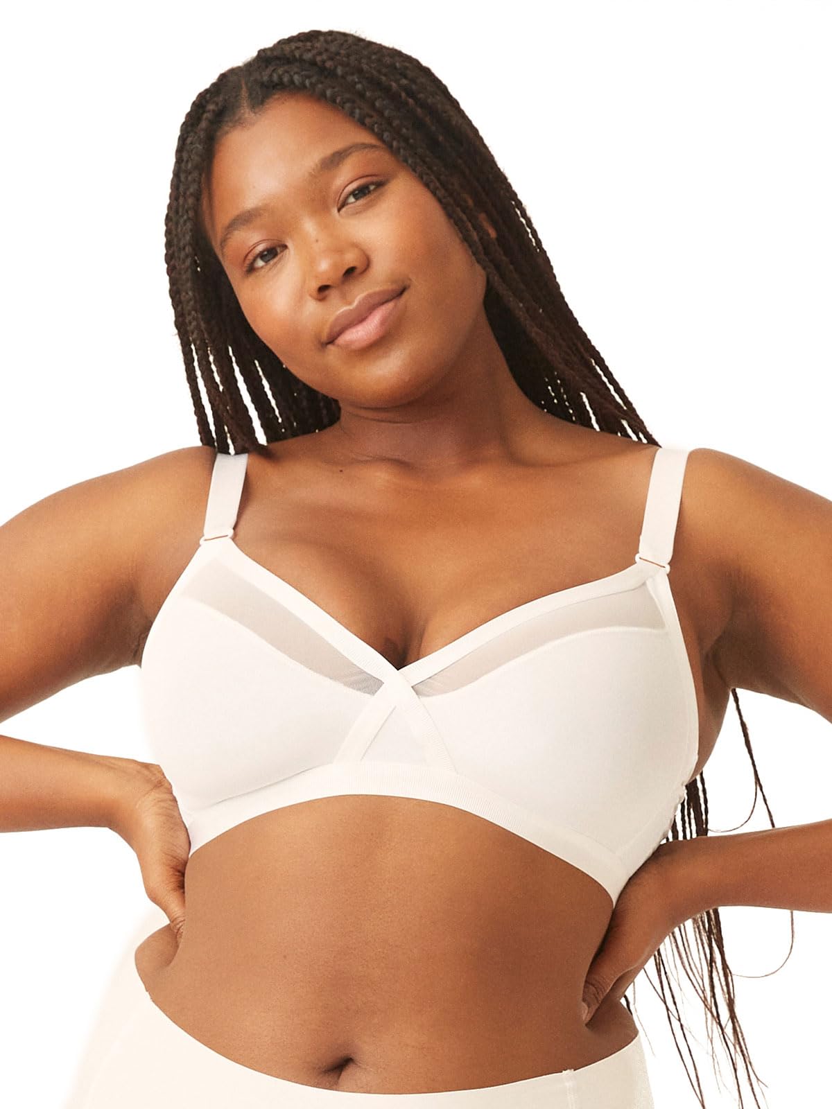 Naturana Women's White 5337 Moulded Soft Cup Bra 42A