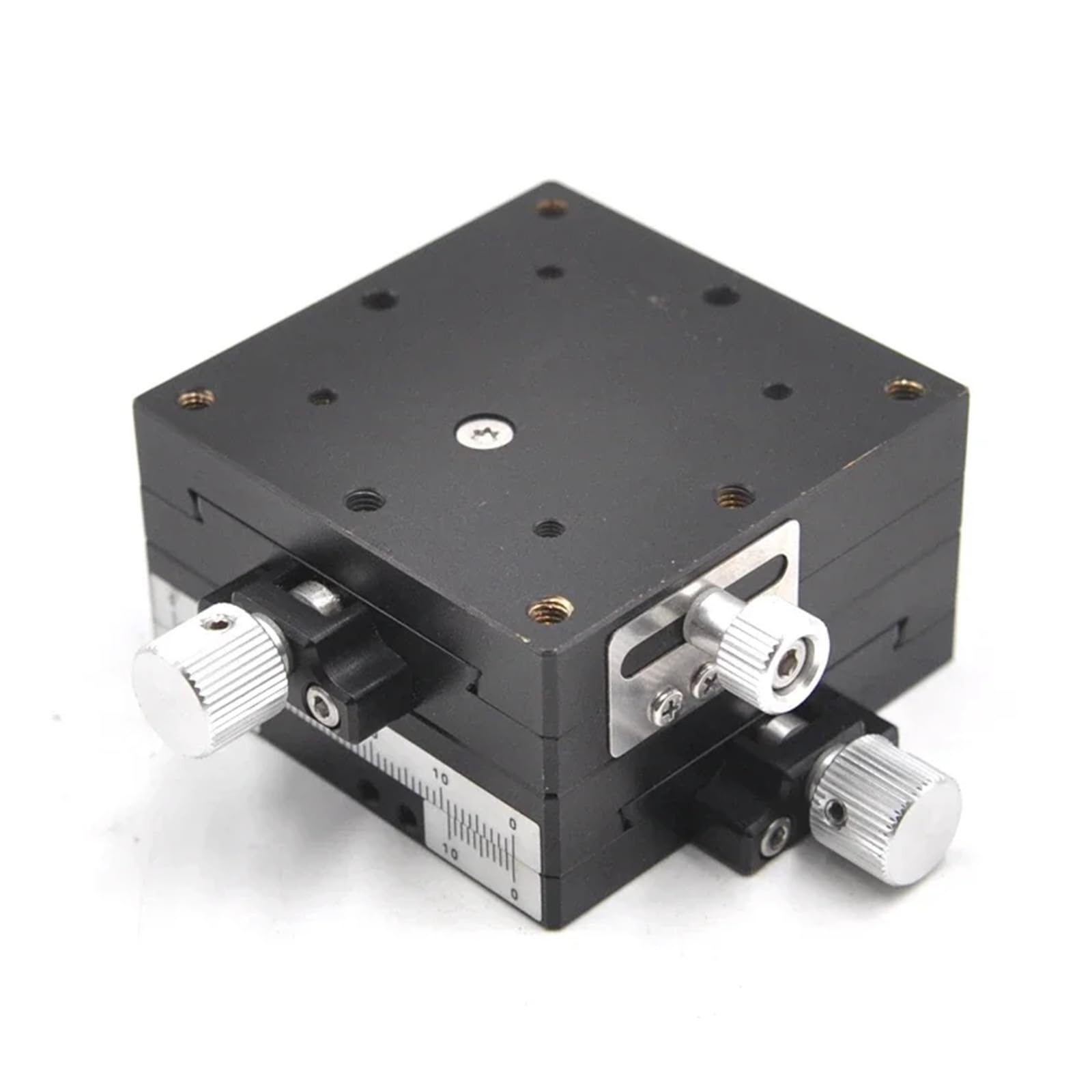 WNVXJGNSO X-axis B08-111 XYEG60 Manual Precision Displacement fine-Tuning Sliding Table Optical Dovetail Groove Platform Brass(XY-axis)