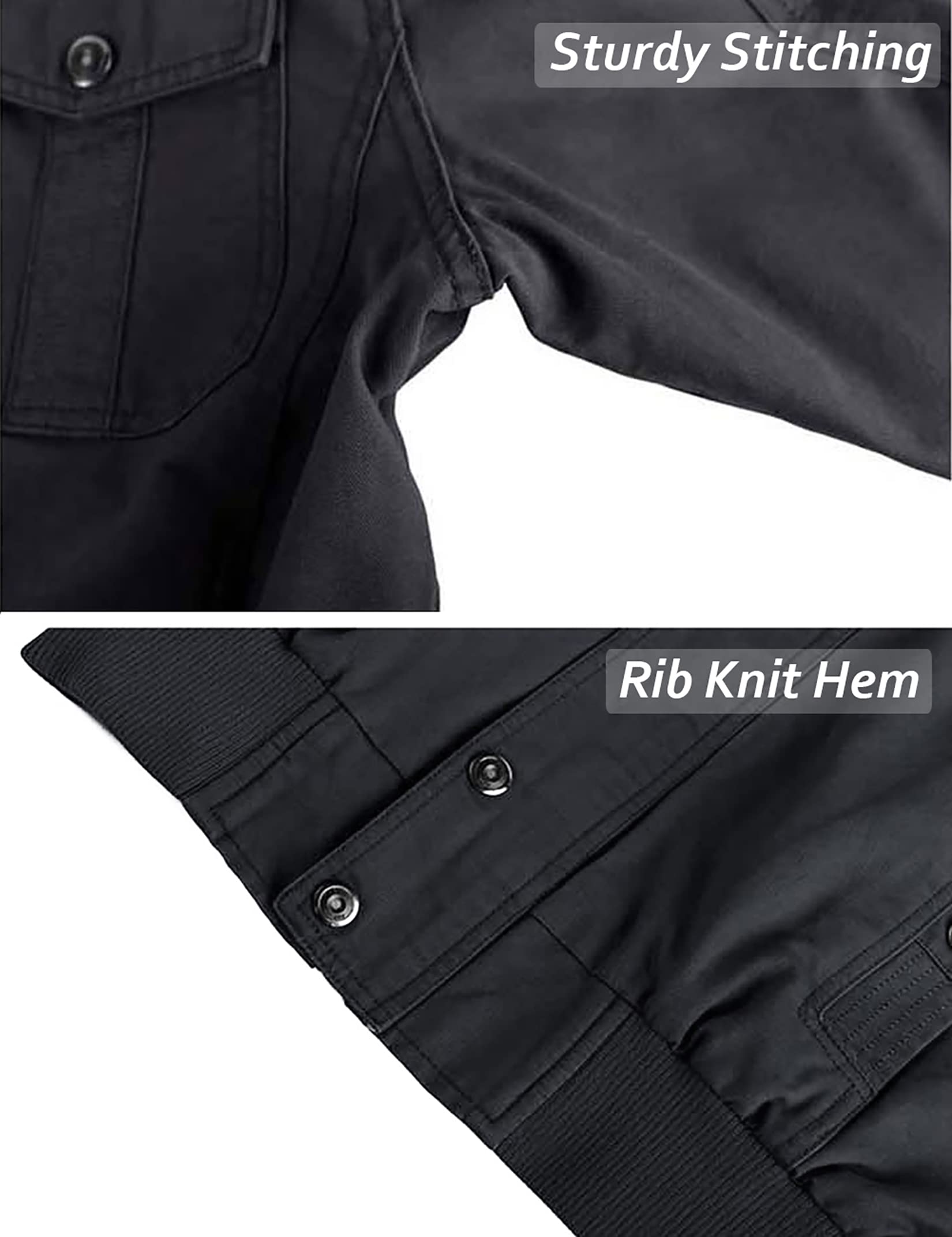 TACVASEN Uomo Giacca Militare Invernale Jacket Casual Interno in Pile Caldo collo in Piedi