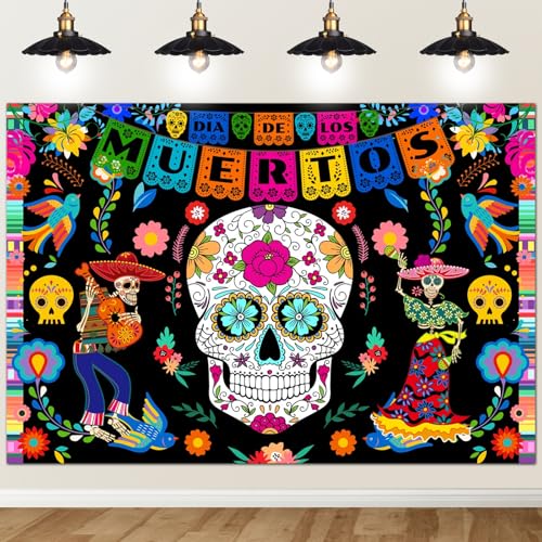 Toile de fond photo Dia de los Muertos grand format sans reflet pour fête