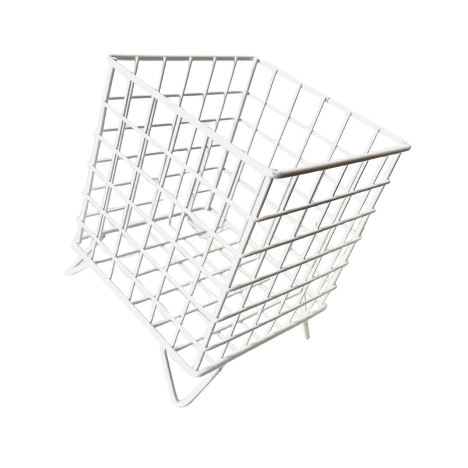 BNF® Iron Storage Basket Desk Organizer for Bathroom Office Supplies Vanity Table White|Home & Garden |Household Supplies & Cleaning|Home Organization|Storage Boxes 1