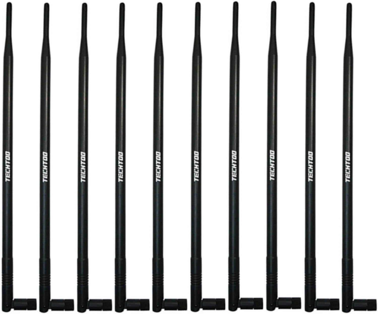 9dBi WiFi Antenna with SMA Male Connector Compatible with Foscam Anran Haloview IP Camera-CCTV Security System-Wireless Router- Mighty Mule Gate Opener- Haloview System (SMA-Plug 10Pack)