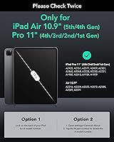 Vista 2 de ESR Protector de pantalla para iPad Pro de 11 pulgadas (2022/2021/2020/2018), protector de pantalla para iPad Air 5/4, película de vidrio templado