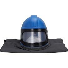 SEAFRONT Sandblaster Helmet Sandblasting Hood Protector Blasting Helmet with ABS Material Wide View Lens & Lightweight Sandblasting Suit for Spraying Cutting Painting Cleaning