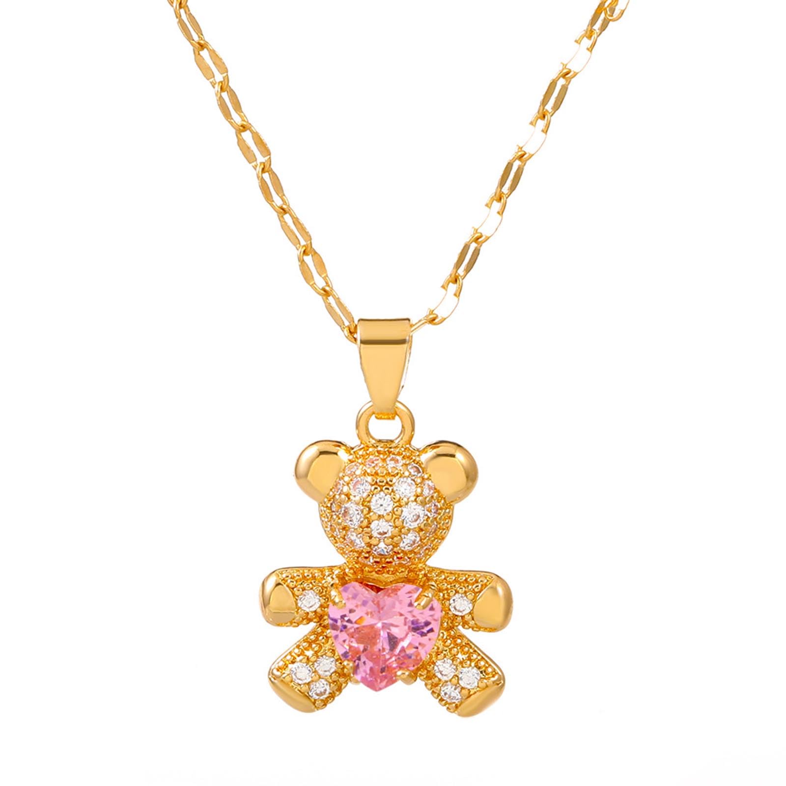 URONE Orecchini Orsacchiotto In Argento 925 - Simpatici Regali A Tema Orso Per Donne, Gioielli Carini Per La Vita Di Tutti I Giorni - 2