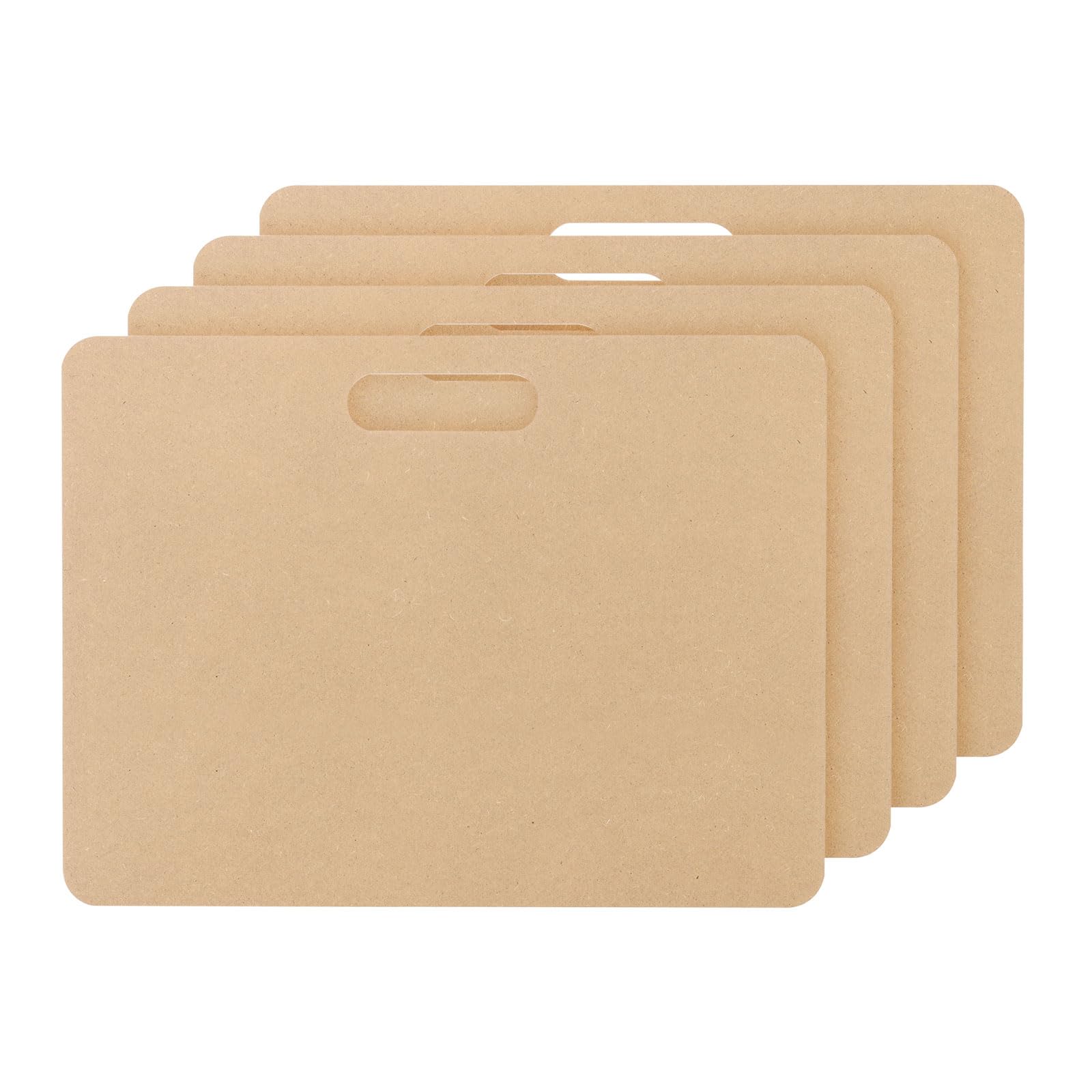 PATIKIL 10 x 16 Wedging Board for Pottery with Built-in Handle, 4 Pcs 8mm Thickness Clay Board Portable Plaster Modeling Boards for Pottery Clay