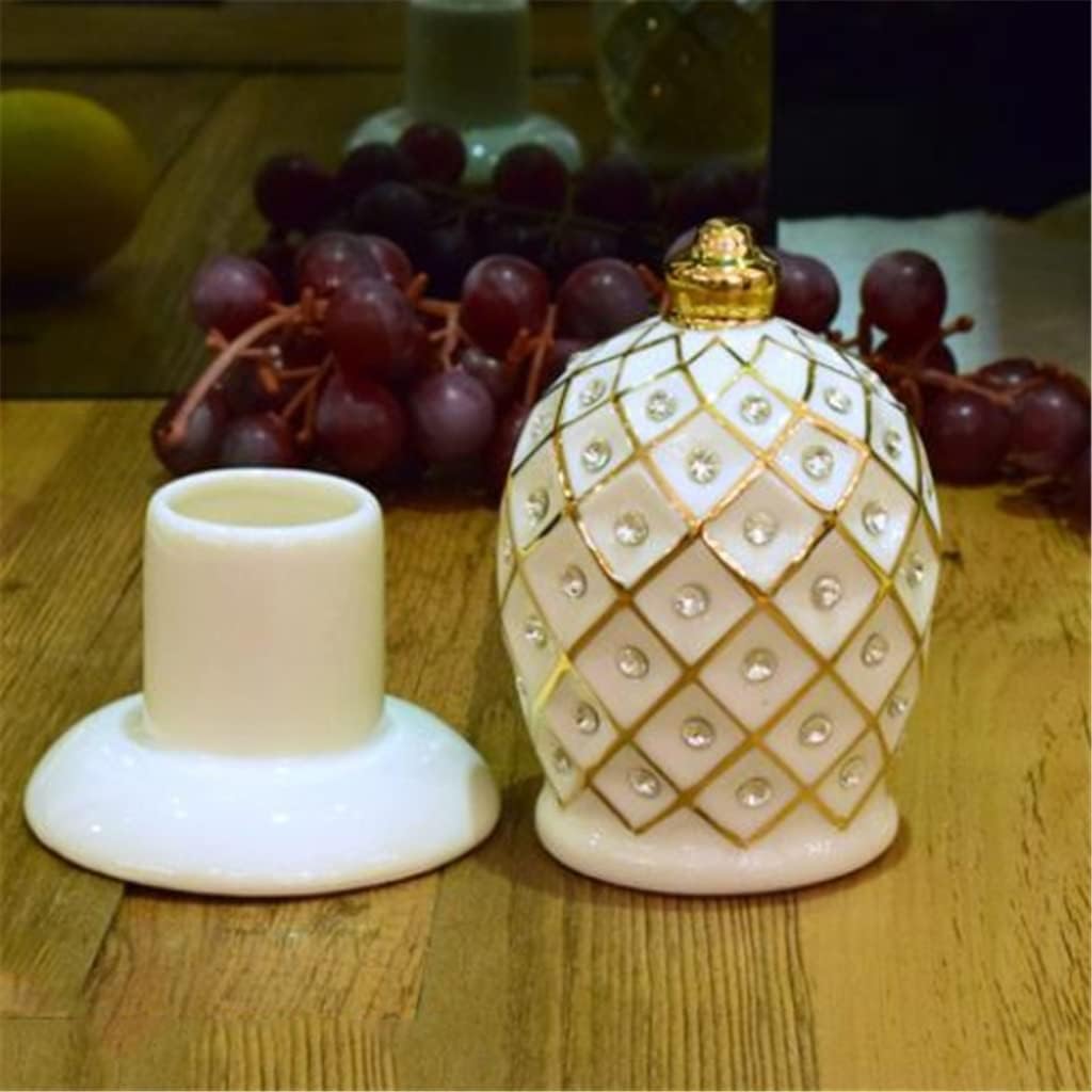 Toothpick box ceramic toothpick container desktop decoration restaurant storage bucket