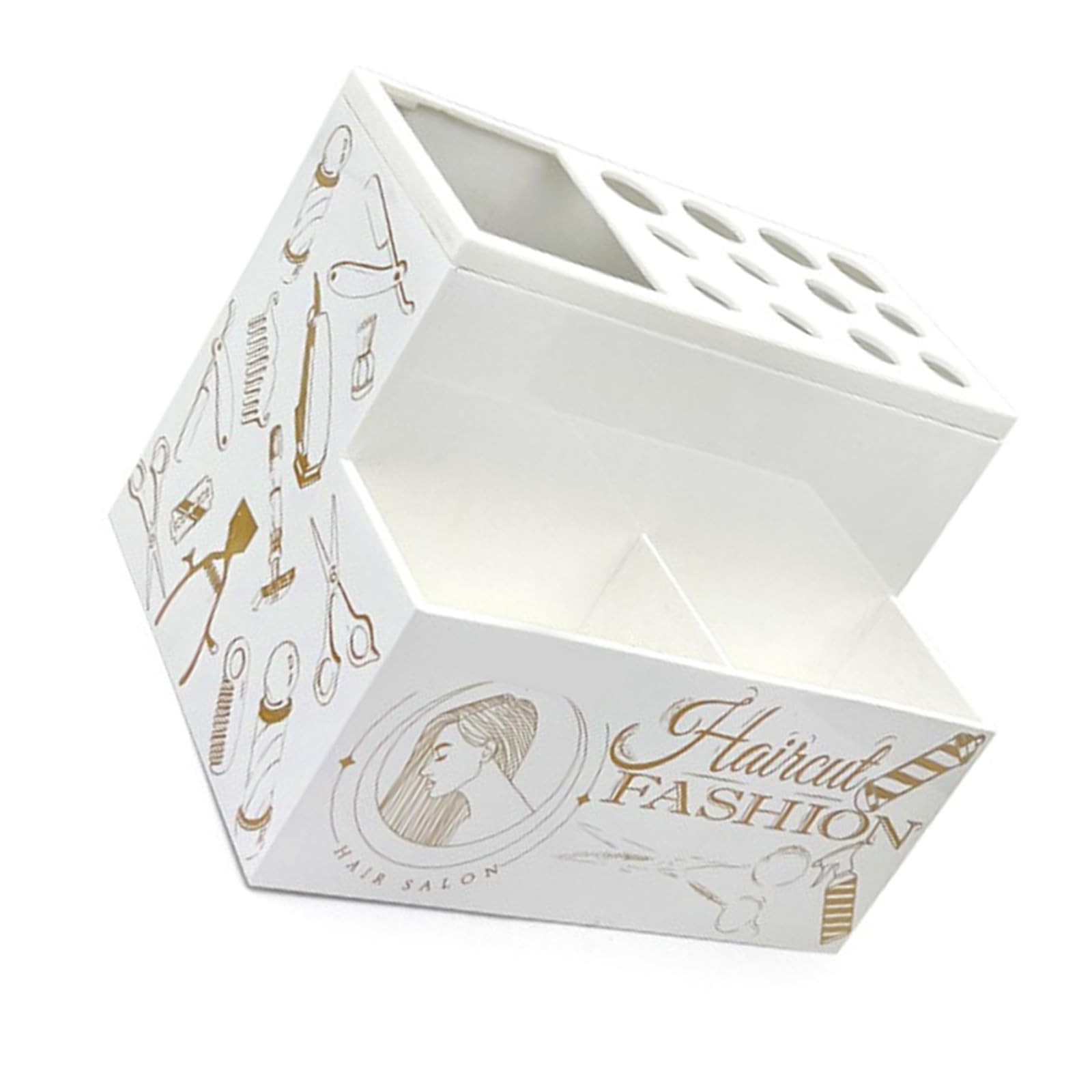 HZBB Barber Scissors Holder Box, Salon Hairdressing Scissors Rack Hair Salon Shear Holder, Barber Supplies Storage Box Gifts