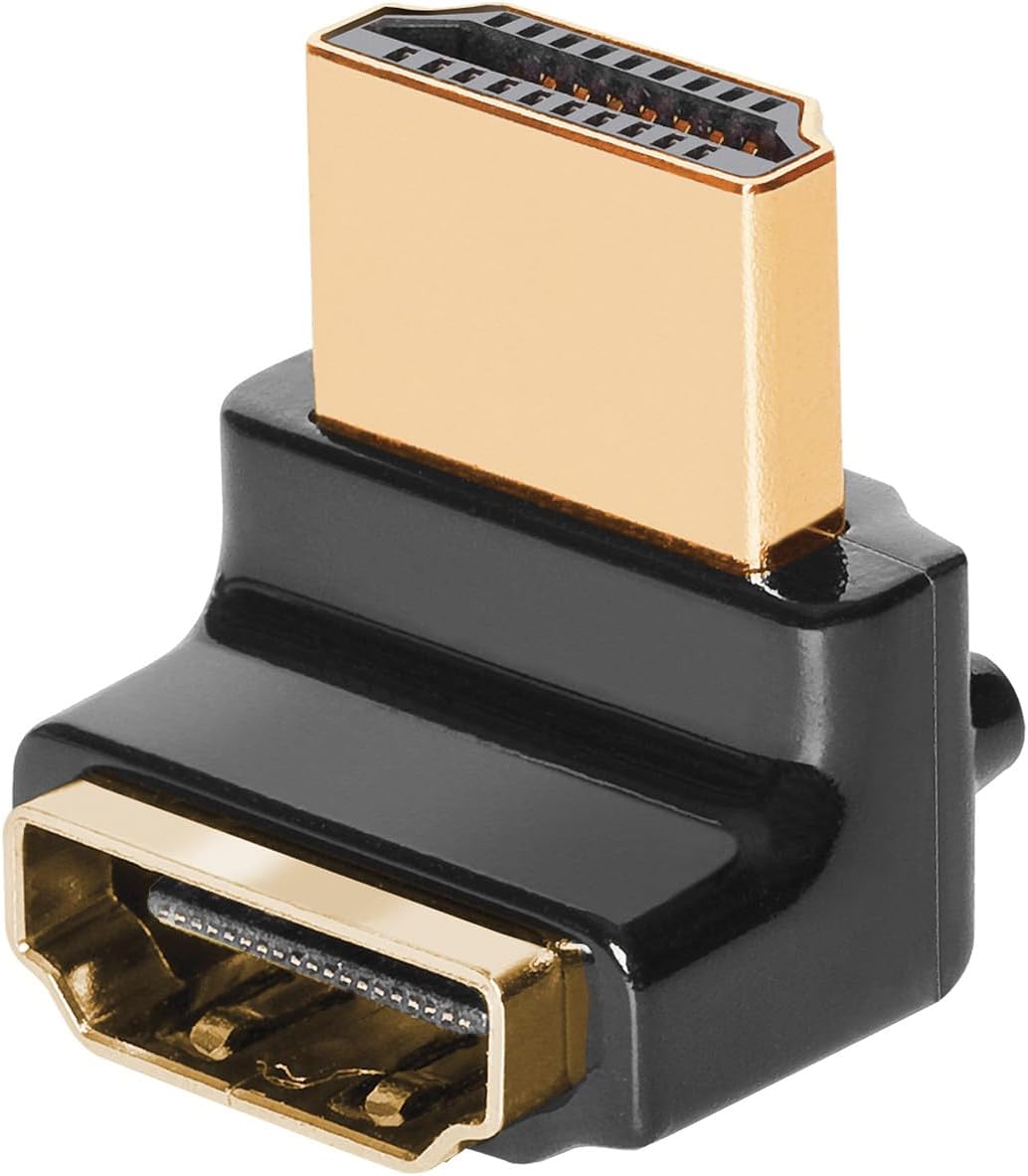 AudioQuest 69-051-01 HDMI Cable Adapter Black – Adapter for Cable (HDMI, HDMI, Male Connector/Female Connector, Black)