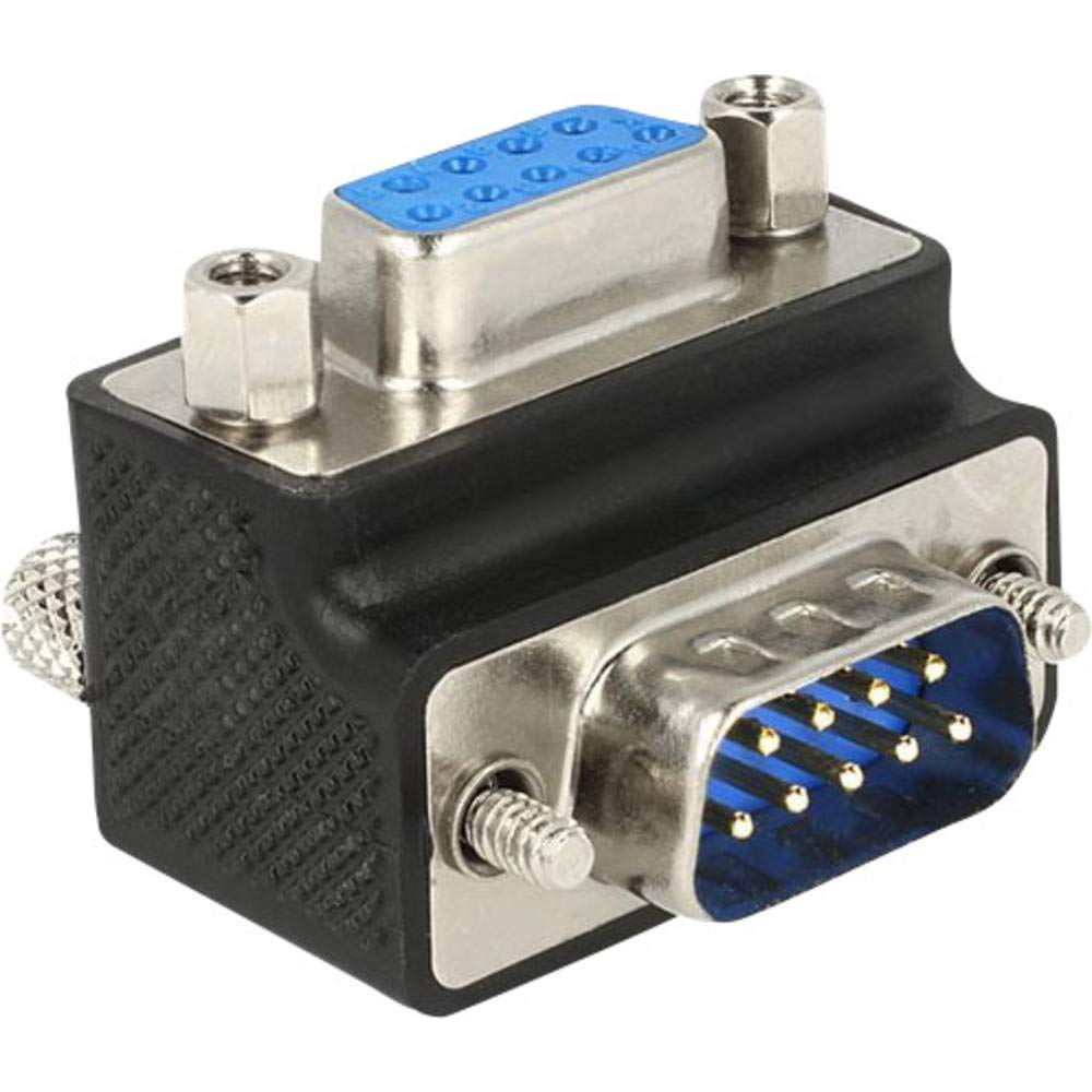 DeLOCK Adaptateur Sub-D 9 pôles coudé vis écrou interchangeables