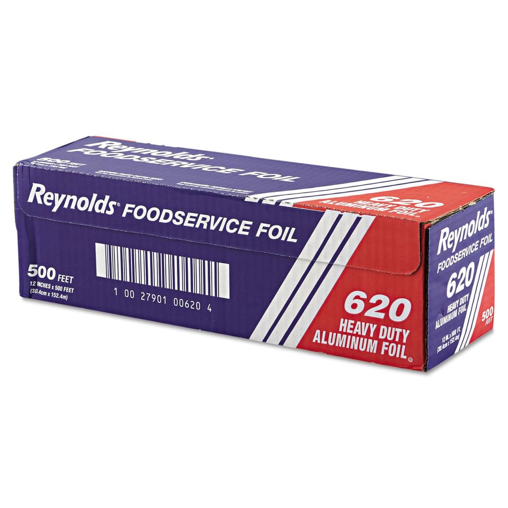 Reynolds Wrap 620 Heavy Duty rollo de lámina de aluminio, 12 "X 500 m, Plata