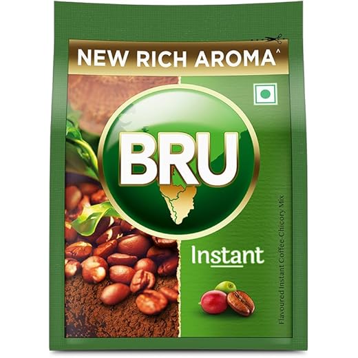 Bru Instant | Aromatic Coffee From South Indian Plantations | Premium Blend of Robusta & Arabica Beans 100grams Bag