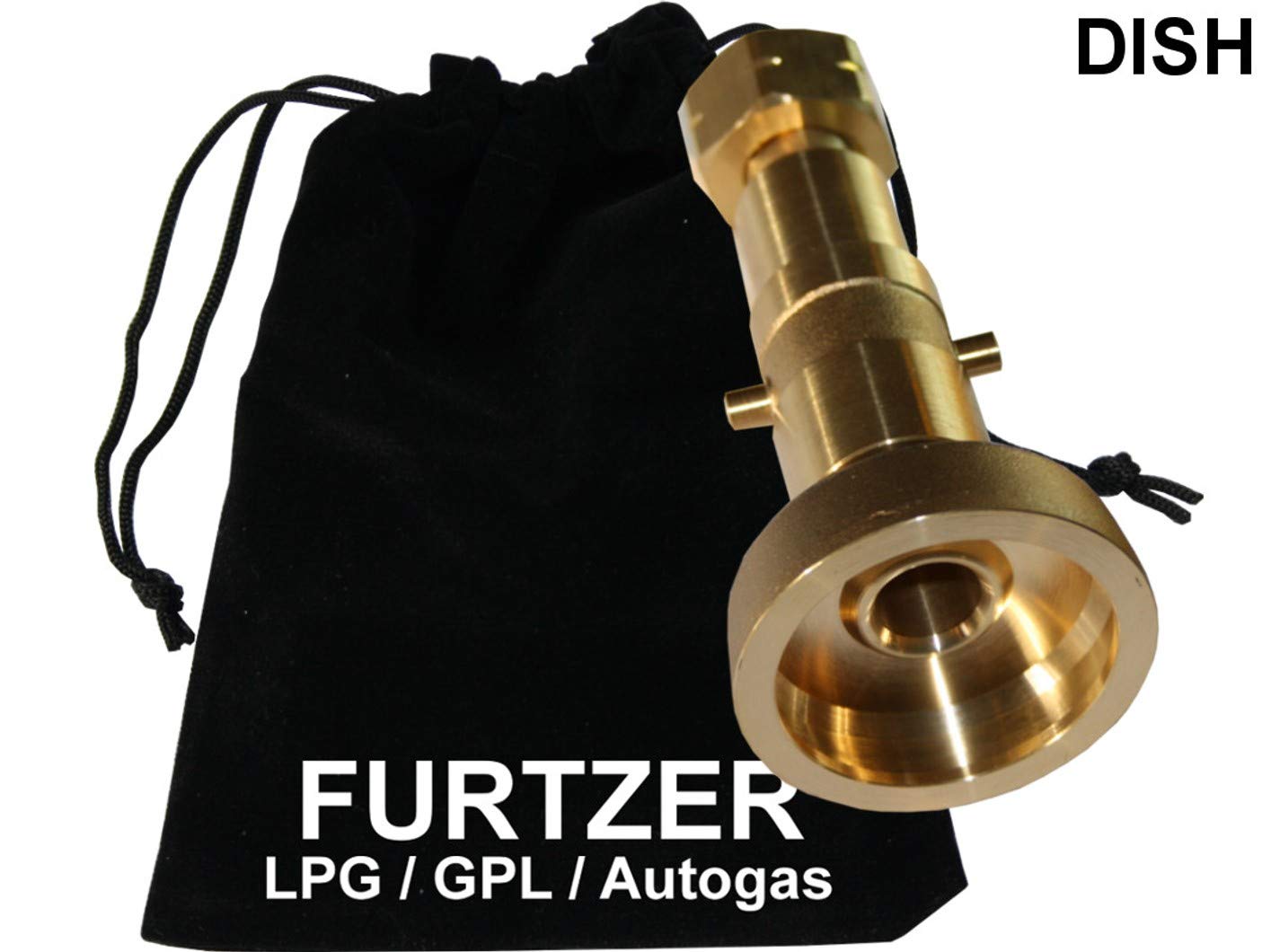 LPG GPL Autogas Tankadapter Acme/Dish/EURONOZZLE/BAJONETT Gasflaschen Propangas Lang Adapter mit Stoffbeutel by