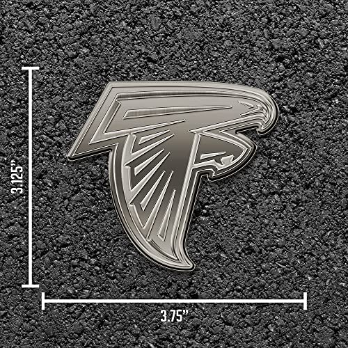Image of Rico Industries NFL Football Standard Oval Antique Nickel Auto Emblem for Car /Truck /SUV