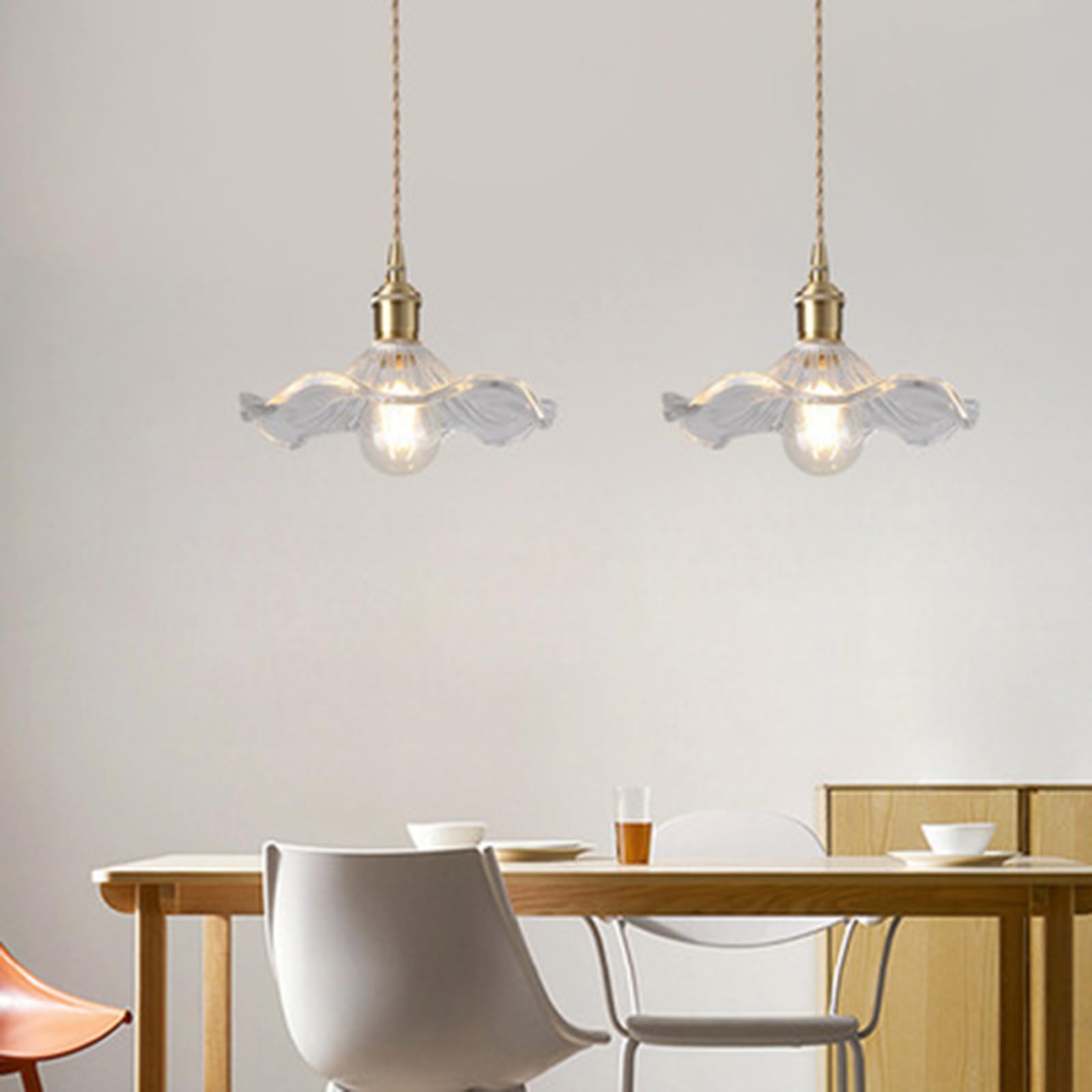 Lampada A Sospensione In Vetro Verde Con Portalampada Ottone E Interruttore – Per Cucina, Bar E Ristorante, Attacco E27, Dimmerabile